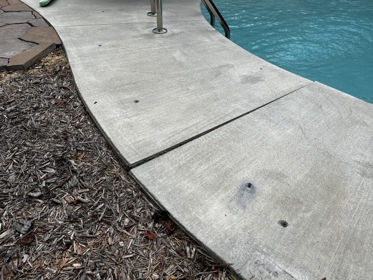 pool deck leveling with foam injection in York, SC